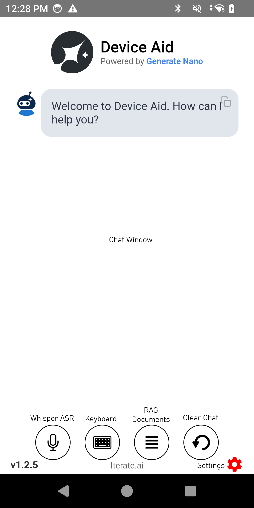 Device Aid Interface with Labels